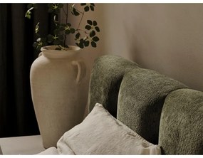 Zelená čalúnená dvojlôžková posteľ s úložným priestorom a roštom 160x200 cm Lupine – Micadoni Home