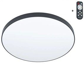 EGLO LED stropné svietidlo ZUBIETA-A, 24W, teplá biela-studená biela, 45cm, okrúhle, čierne