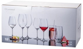 Štartovací set pohárov do domácnosti 18 ks – Optima Line Glas Lunasol - 322689