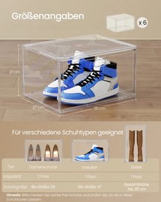 Úložné boxy na topánky LSP703WH02 (3 ks)
