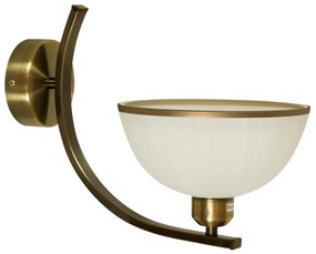 Candellux Lamp MANDARIN Nástenné svietidlo 1X60W E27 Shadewith stripe Dark Patina 21-47557