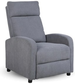 Relaxačné polohovacie TV kreslo SOFI — menčester, sivá