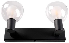 Kúpeľňové nástenné svietidlo POLA 2xG9/5W/230V IP44 čierne/číre