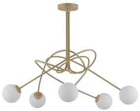 Luster na tyči VELVET 5xG9/12W/230V zlatá