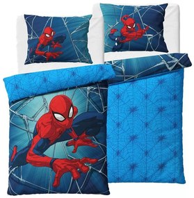 Jerry Fabrics Bavlněné obliečky 140x200 + 70x90 cm - Spider-man Vracia úder