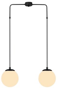 Čierne závesné svietidlo Squid Lighting Efe, výška 100 cm