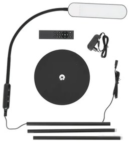 LED Stmievateľná stojacia lampa TEILO LED/10W/230V 3000/4000/6500K čierna + DO