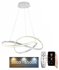 Brilagi - LED Stmievateľný luster na lanku COSMOWAVE LED/70W/230V 3000-6500K biela + DO BG-J4331/W