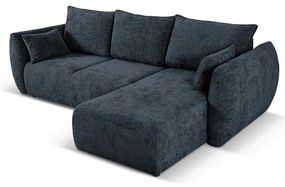 Tmavomodrá rohová pohovka (pravý roh) Matera – Cosmopolitan Design