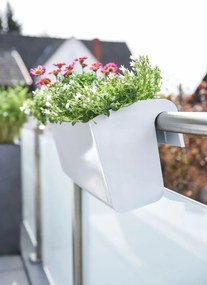 Balkónový hrantík BALKONA CLASSICO, plast, šírka 50 cm, biely lesk