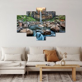 Obraz - Vodopád Svartifoss, Island (150x105 cm)