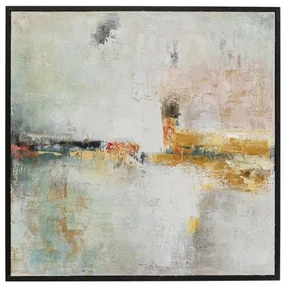 Dust obraz zlatý 120x120 cm