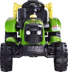 JOKOMISIADA Traktor s prívesom na akumulátor, svietiaci, zelený PA0234