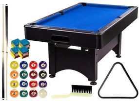 GamesPlanet® 2303 Biliardový stôl pool biliard s vybavením, 6 ft