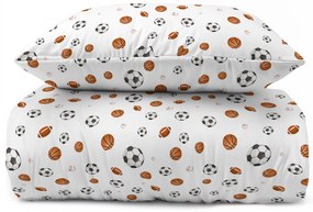 Posteľná obliečka Sports Balls 140x200/70x80 cm – 100 % bavlna