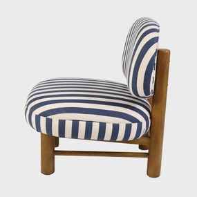 Kreslo LUMEN modré / biele 741104