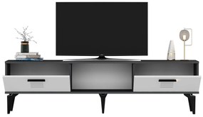 TV stolík/skrinka Vipapo 11 (antracit + biela) . Vlastná spoľahlivá doprava až k Vám domov. 1095219