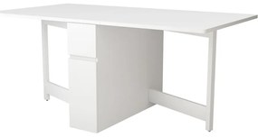 Biely skladací multifunkčný stôl Woodman Kungla