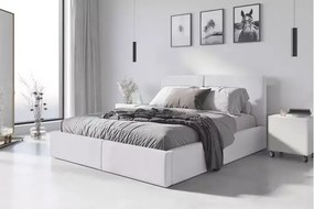 Posteľ HILTON WHITE s úložným priestorom 160x200 cm,