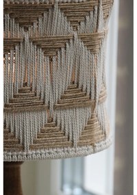 Stolová lampa s tienidlom z textilu a juty v hnedo-prírodnej farbe (výška 45 cm) Ano – Markslöjd