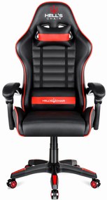 1003 Herná stolička čierno - červená