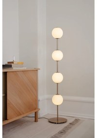 LED stmievateľná stojacia lampa so skleneným tienidlom v mosadznej farbe (výška 128 cm) Audrey Floor – UMAGE