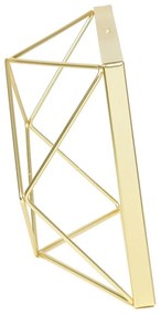 Kovový stojací/na stenu rámček v zlatej farbe 15x20 cm Prisma – Umbra