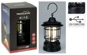 Redcliffs Závesné kempingové svietidlo, USB, 11,5 x 18 cm, stmievateľná