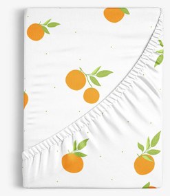 Goldea bavlnená napínacia plachta - pomaranče 90 x 200 cm