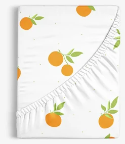 Goldea bavlnená napínacia plachta - pomaranče 90 x 200 cm