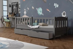 Detská posteľ z masívu borovice BEN so šuplíkmi - 200x90 cm