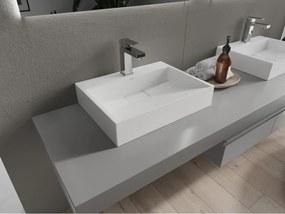 Mexen Ava umývadlo na dosku z konglomerátu 1/O 50 x 38 cm, biele - 23015001