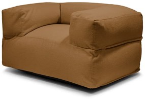 Hnedý sedací vak z textílie buklé MooG – SLOWDOWN