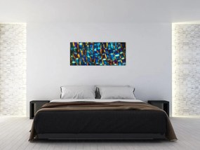 Obraz - Bunková stena (120x50 cm)