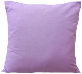 Jednofarebná obliečka v slabo fialovej farbe 45x45 cm