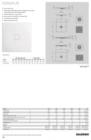 Kaldewei Conoflat - Sprchová vanička 1600x800 mm, Perl-Effekt + AntiSlip, alpská biela 467530003001