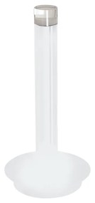 Stolná lampa Alba, 1x biele kovové tienidlo, w