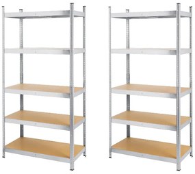 Regál, 90 x 180 x 45 cm, 2 kusy  (800004363)