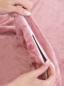 Obliečka na vankúšik mikroplyš Exclusive 40 × 40 cm - Laura staroružová