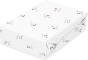 Babymatex Bavlnené prestieradlo do postieľky 70x140 cm - Maliny