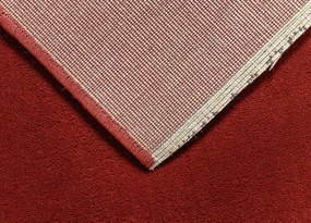 Koberce Breno Behúň SOLID 99/CCC, šíře role 100 cm, červená