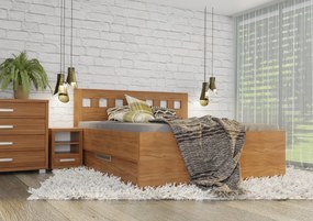 Wood Service Posteľ Janka Kráľovská výška s úložným priestorom 140 x 200