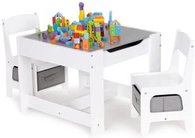 Detská nábytková zostava drevený stôl + 2 stoličky