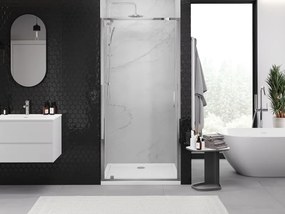 Mexen Exo, 1-krídlové sprchové dvere do otvoru 85 cm, 6mm číre sklo, chrómový profil, 8181-085-000-01-00