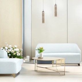 Závesné svietidlo Bato, 1x svetlohnedé sklenené tienidlo, b