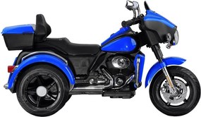 JOKOMISIADA Veľký akumulátorový motorkový chopper pre deti PA0254 modrý