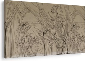 Obraz - Obrysy rastlín (90x60 cm)