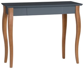Grafitovosivý písací stôl Ragaba Lillo, dĺžka 85 cm