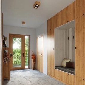 Sollux SL.0916 - Stropné svietidlo QUATRO 2xGU10/40W/230V buk