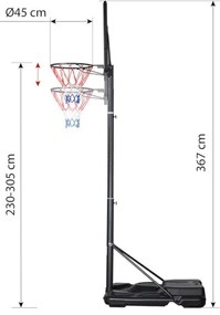Basketbalový kôš NILS ZDKA21